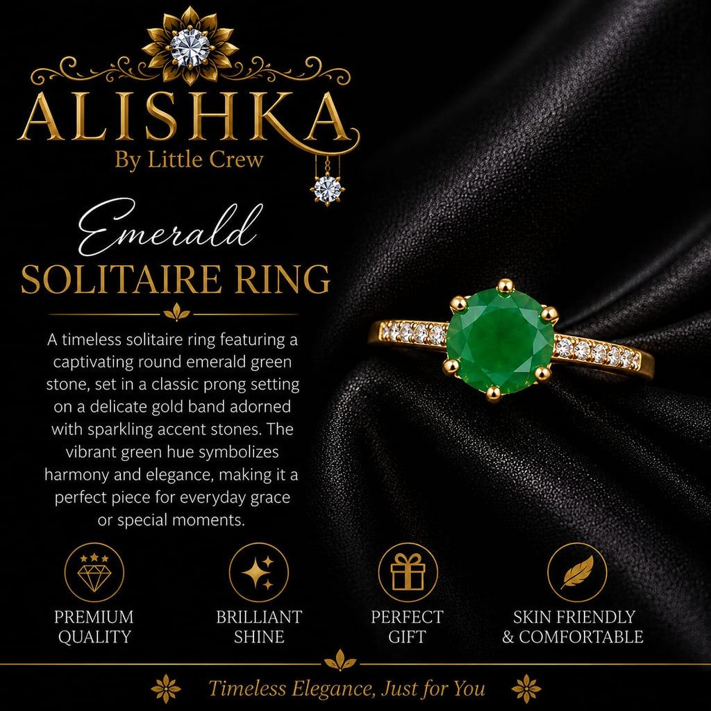 Emerald Solitaire Ring – 3 Design Variants