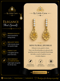 Mini Floral Jhumka Drop Earrings