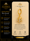 Mini Gold Jhumka Hoop Earrings