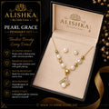 Pearl & Crystal Drop Pendant Necklace Set