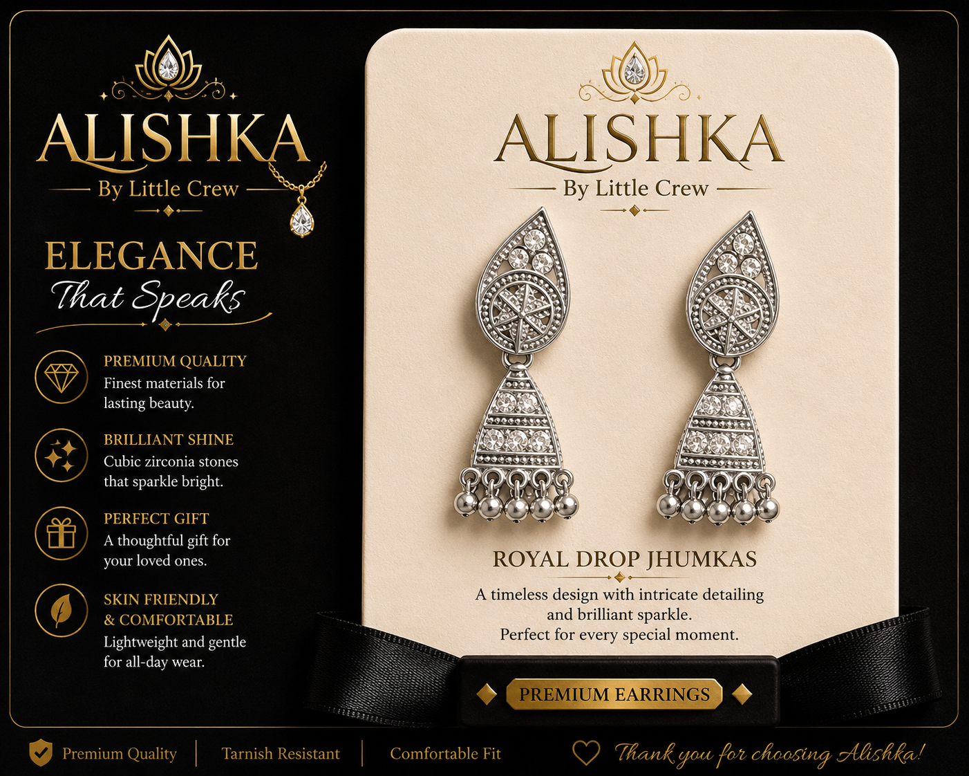 Vintage Ethnic Charm Drop Earrings