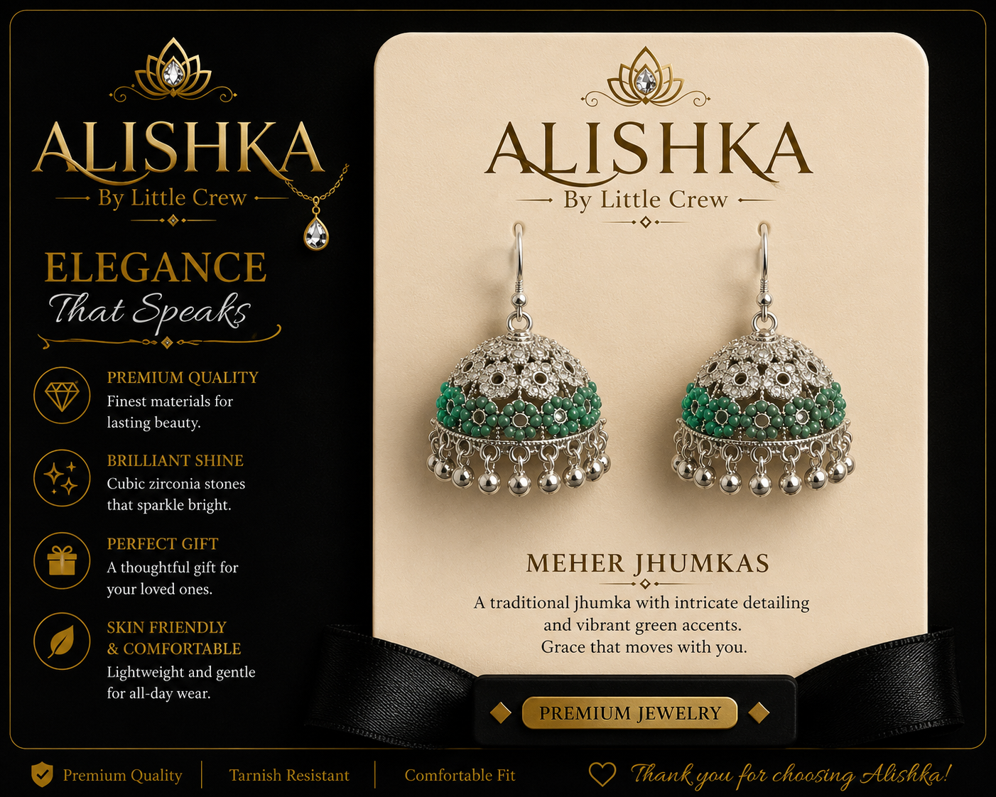 Colorful Traditional Jhumka Earrings