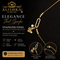 Butterfly Charm Stainless Steel Bracelet – Golden