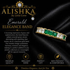 Emerald Elegance Band Ring – 2 Design Variants