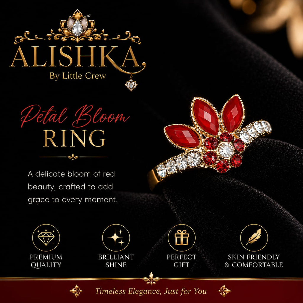 Petal Bloom Statement Ring – 6 Color Variants