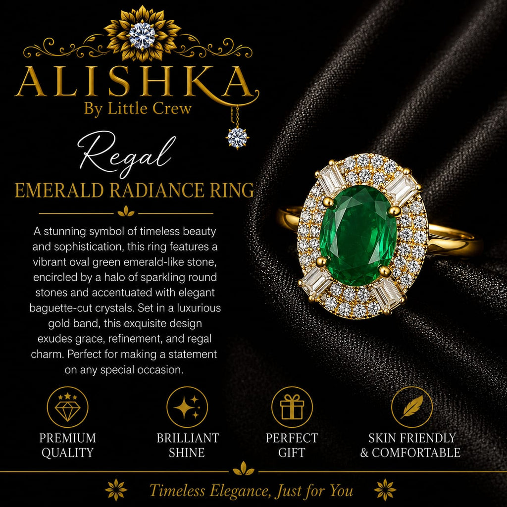 Regal Radiance Statement Ring – 4 Color Variants