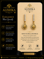 Mini Floral Jhumka Drop Earrings