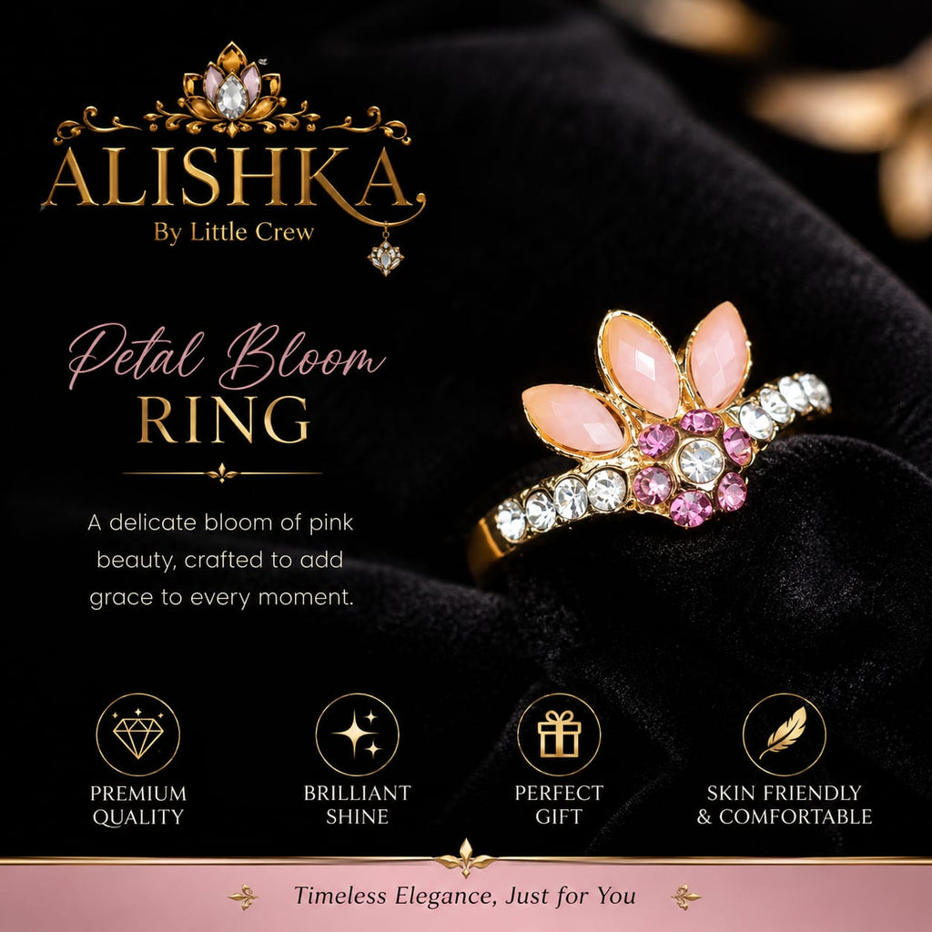 Petal Bloom Statement Ring – 6 Color Variants