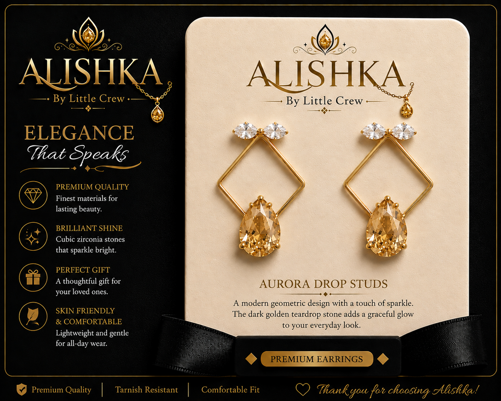 Aurora Geometric Drop Earrings