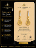Mini Floral Jhumka Drop Earrings