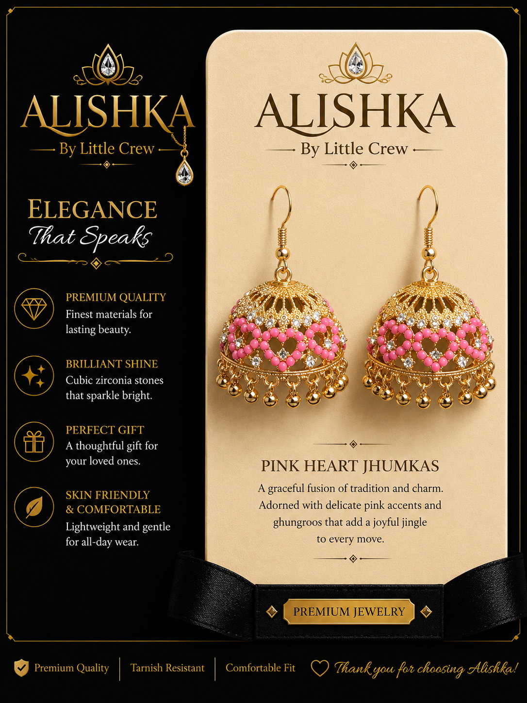 Colorful Traditional Jhumka Earrings