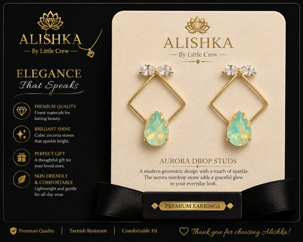 Aurora Geometric Drop Earrings