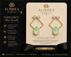 Aurora Geometric Drop Earrings