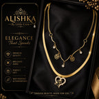 Elegant Layered Charm Necklace – Butterfly, Heart & Flower Variants