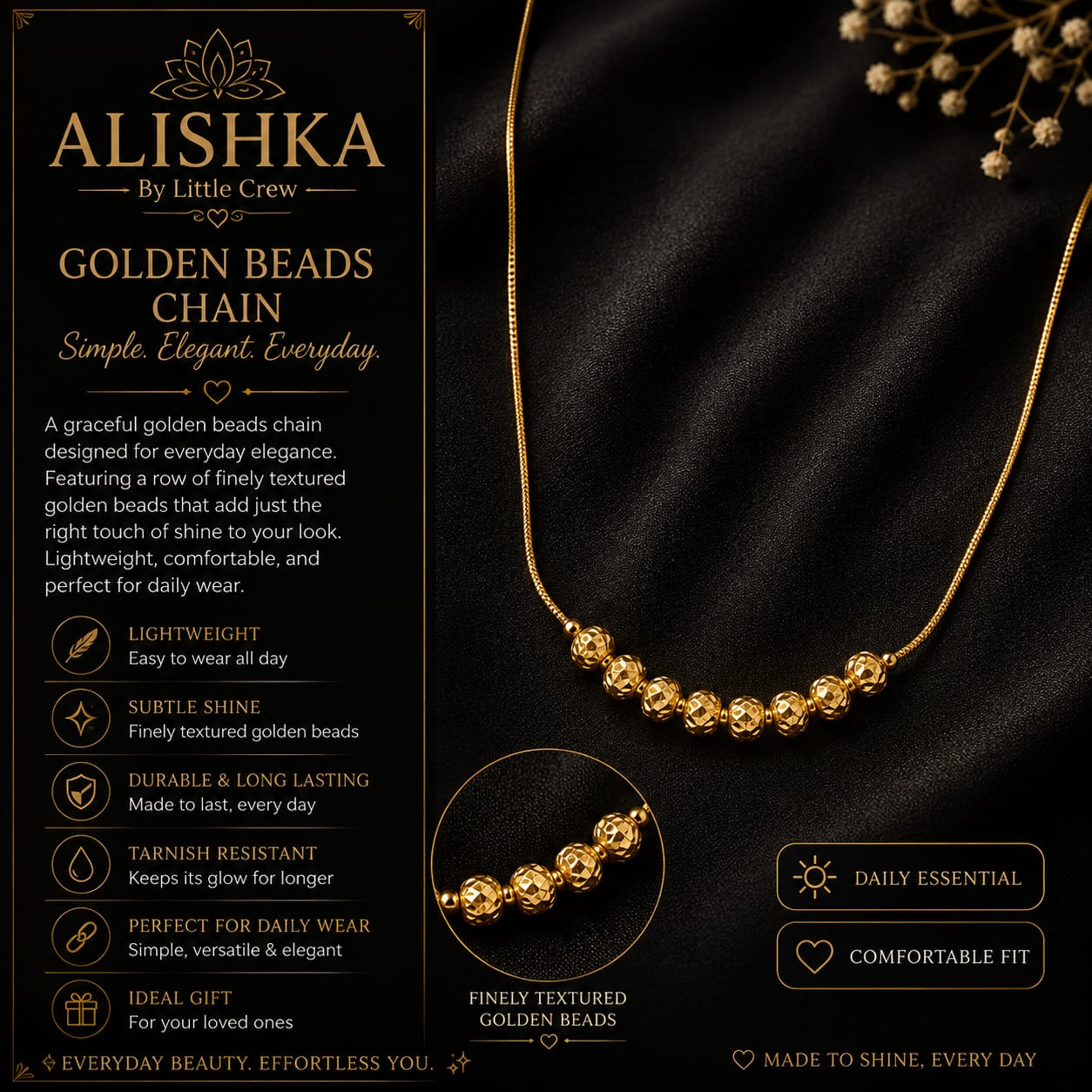 Golden Daily Wear Chain – Minimal & Elegant