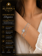 Pearl Layered Charm Bracelet – Clover, Palm Tree & Star Variants