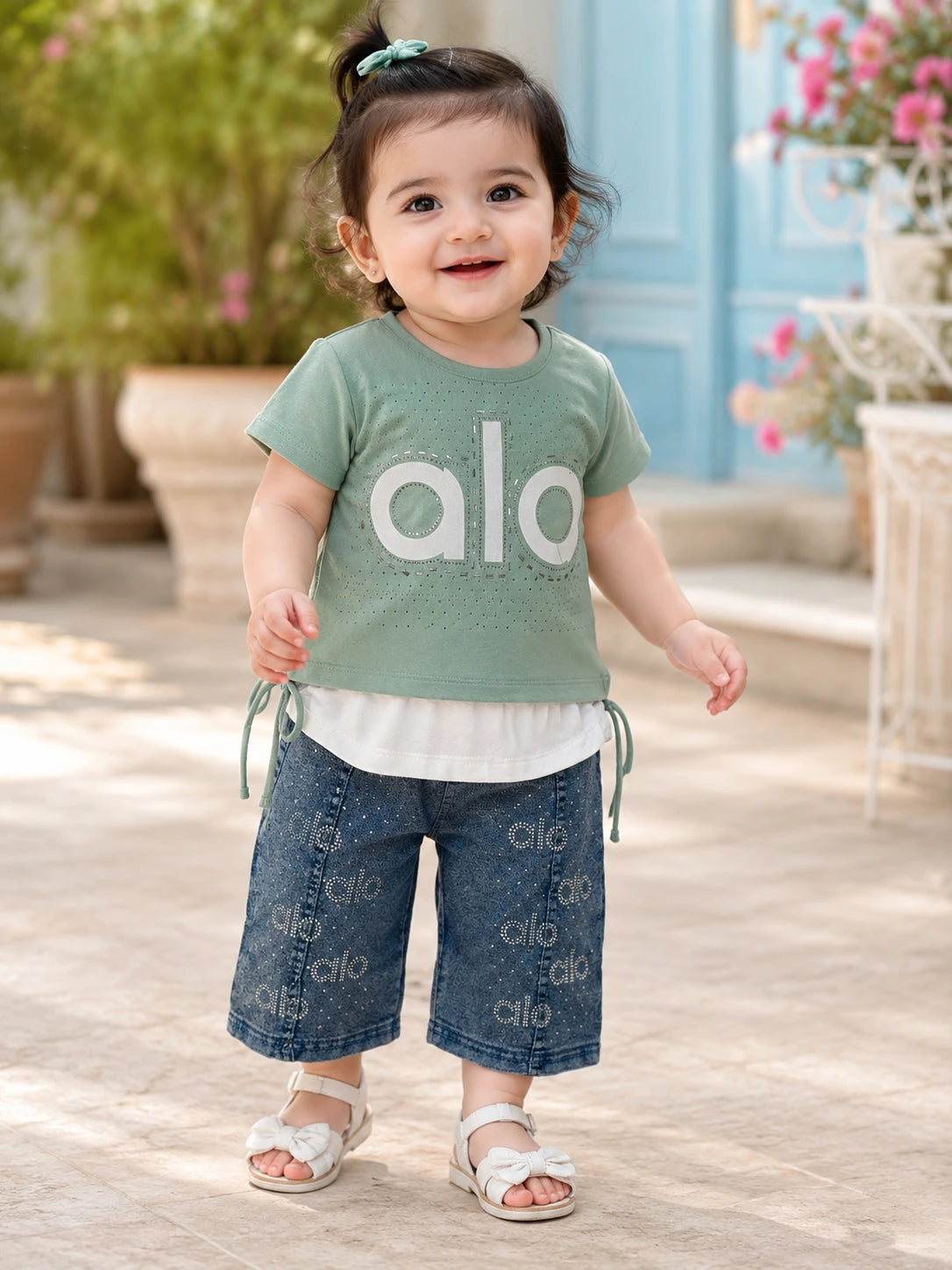 Little Mint Charm 2-Piece Set
