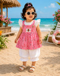 Girls Floral Princess Dress Set