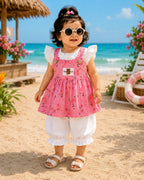 Girls Floral Princess Dress Set