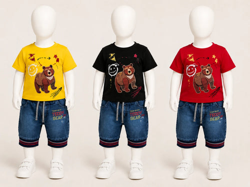 Bear Adventure T-Shirt & Shorts Set