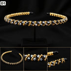 Premium Party Headband | Elegant Pearl & Crystal Gold Hair Band for Girls & Women