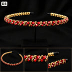 Premium Party Headband | Elegant Pearl & Crystal Gold Hair Band for Girls & Women