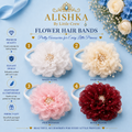 Elegant Flower Hair Bands for Girls – 4 Color Variants