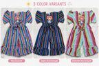 Girls Rainbow Stripe Frill Jumpsuit with Waist Tie