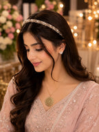 Elegant Gold Filigree Pendant Necklace for Girls & Women | Premium Party Jewelry