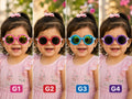 Kids Round Polarized Sunglasses | UV400 Sun Glasses for Baby Girls & Toddlers | Little Crew
