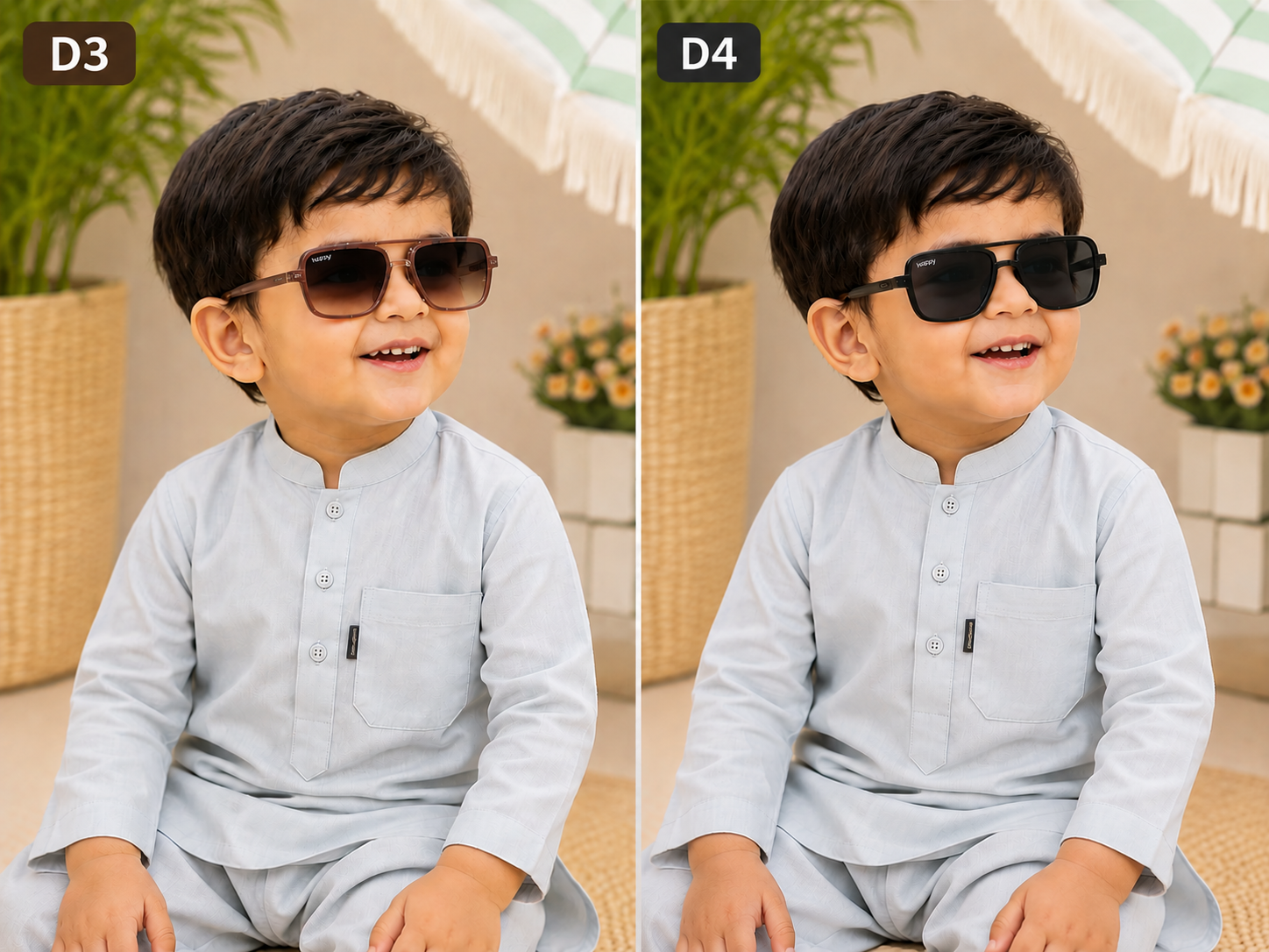 Kids Square Polarized Sunglasses | UV400 Sunglasses for Baby Boys & Toddlers | Little Crew
