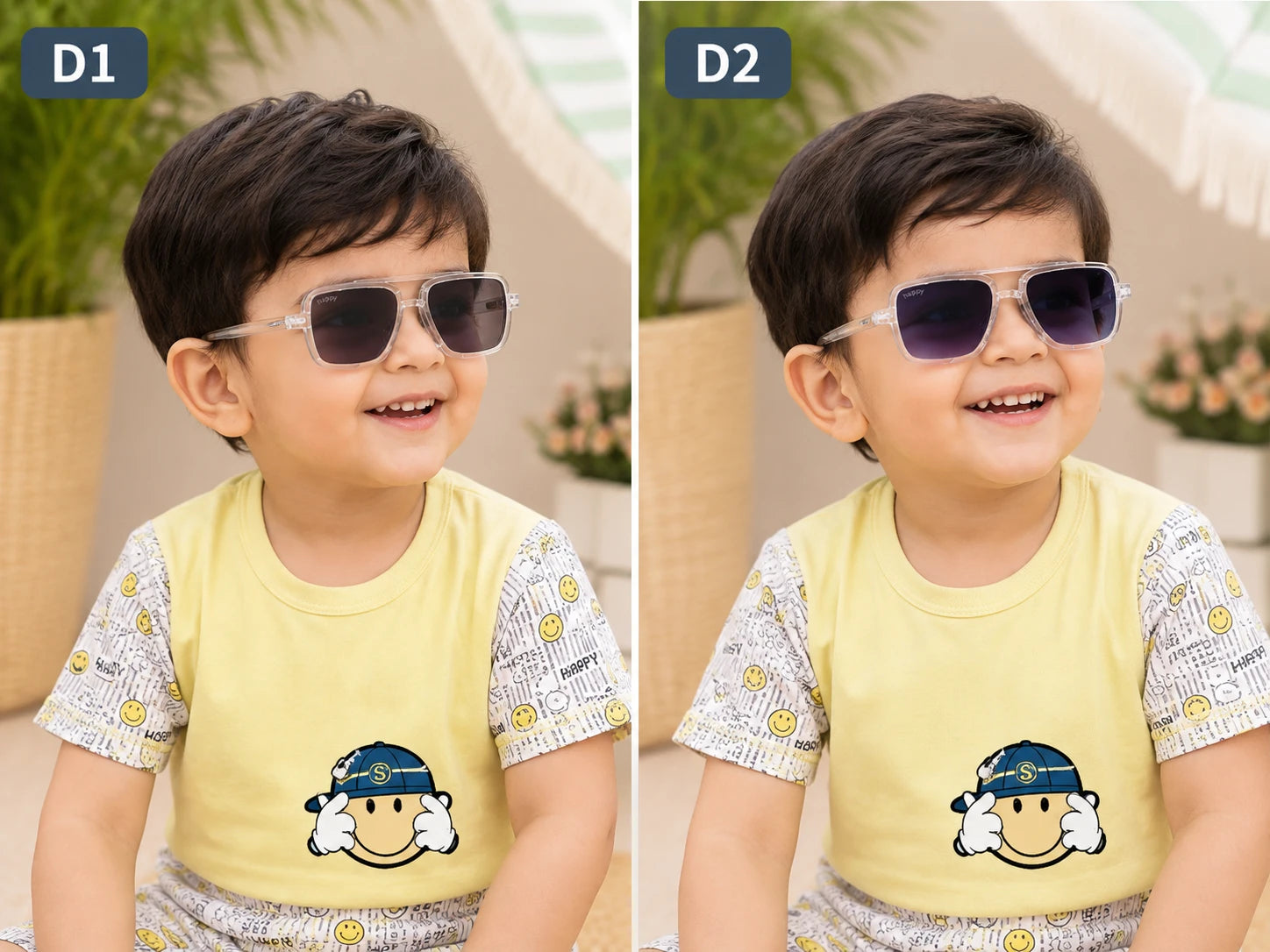 Kids Square Polarized Sunglasses | UV400 Sunglasses for Baby Boys & Toddlers | Little Crew