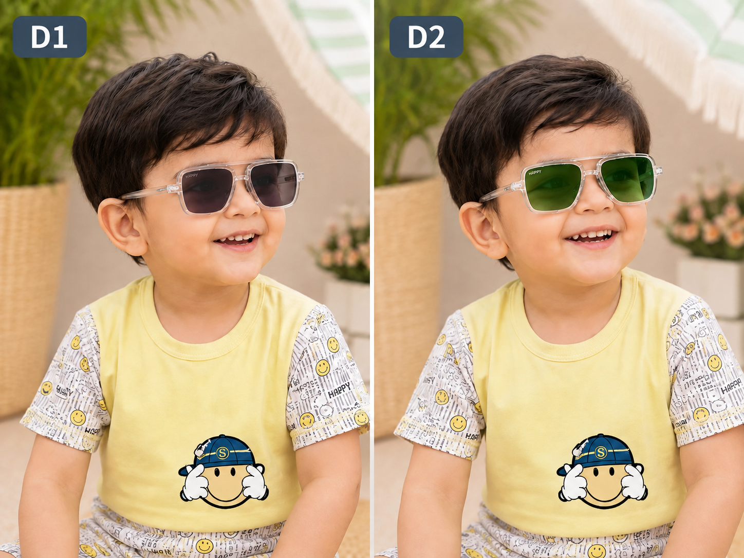 Kids Square Polarized Sunglasses | UV400 Sunglasses for Baby Boys & Toddlers | Little Crew